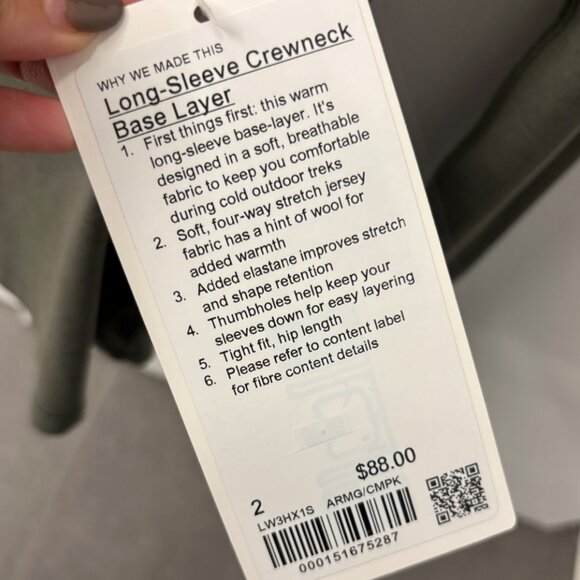 LULULEMON Long-Sleeve Crewneck Base Layer - Picture 5 of 5